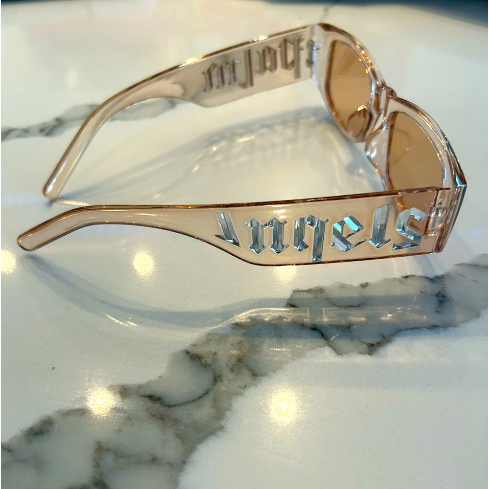 Palm Angels pink/clearish sunglasses